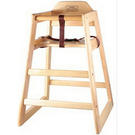 Winco Unassembled Wooden High Chair, Natural