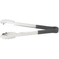 thumbnail image 1 of Winco Utility Serving Tong Black, Stainless Steel, Polypropelene Handle, 12" Length | 1 Each, 1 of 2
