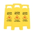 thumbnail image 1 of Winco WCS25 2Sided Wet Floor Caution Sign, Yellow 3pack, 1 of 2