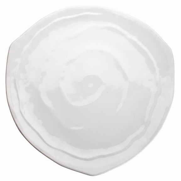 Winco WDM007-204 15.25 in. Melamine Triangular Plate, White, 12 Piece