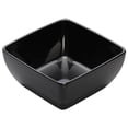 thumbnail image 1 of Winco WDM009-304, 7-1/2-Inch Dia 1.75 Qt Ardesia Linza Melamine Square Mini Bowl, Black, 12/CS, 1 of 1