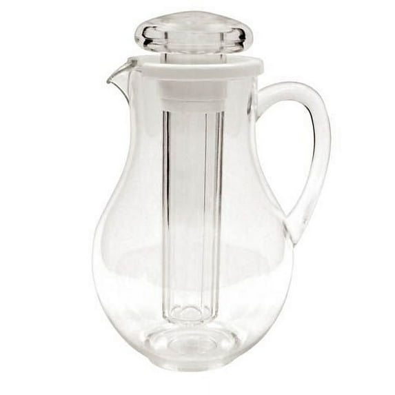 Winco WPIT-19 2 QT Water Pitcher with Ice Core
