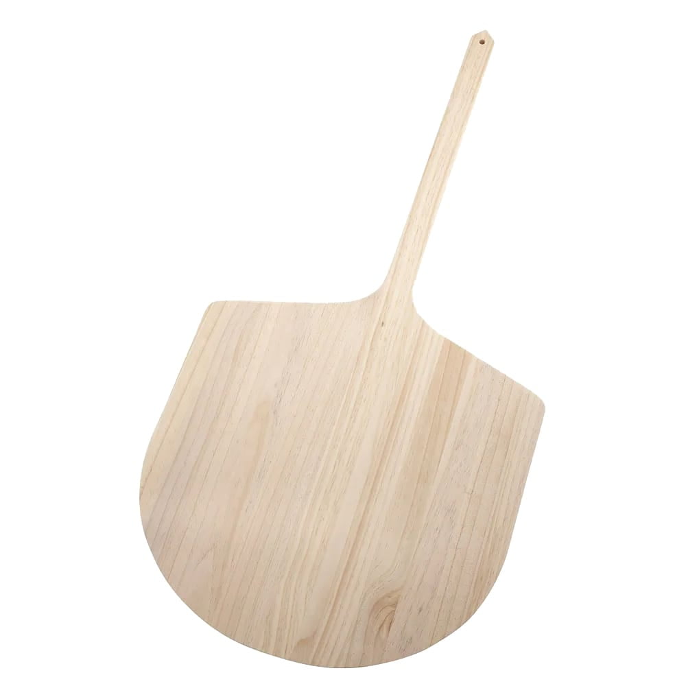 Beige 42-Inch Wooden Pizza Peel with 18-Inch Blade