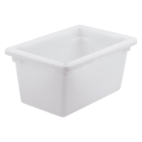 Winco White Polypropylene Food Storage Container, 5 Gallon 18'' x 12'' x 9''