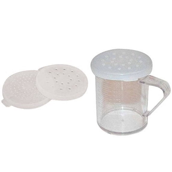 Winware Set Winco 10 Oz Polycarbonate Dredge Set with 3 Snap-on Lids for Seasoning ...