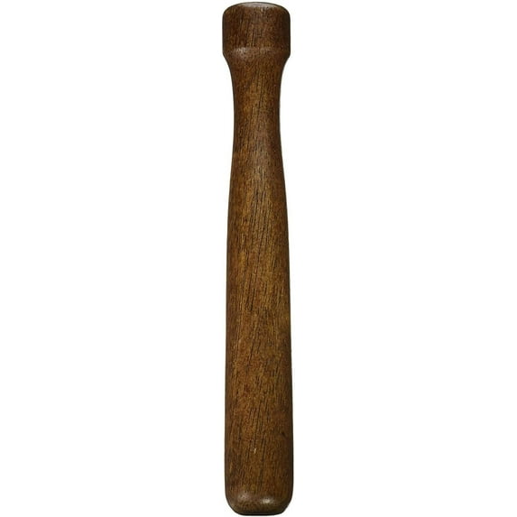 Winco Wooden Muddler, Lacquered Walnut