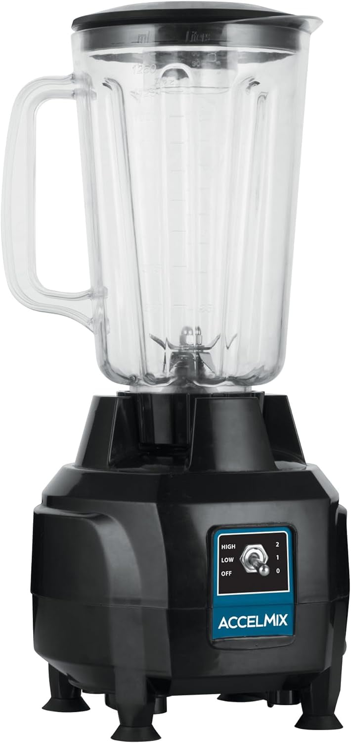 Winco XLB-44, 44-Oz AccelMix Commercial Bar Blender, 120V~60Hz, 400W, 3.5A, ETL, BPA Free Winco XLB-44, 44-Oz AccelMix Commercial Bar Blender, 120V~60Hz, 400W, 3.5A, ETL, BPA Free