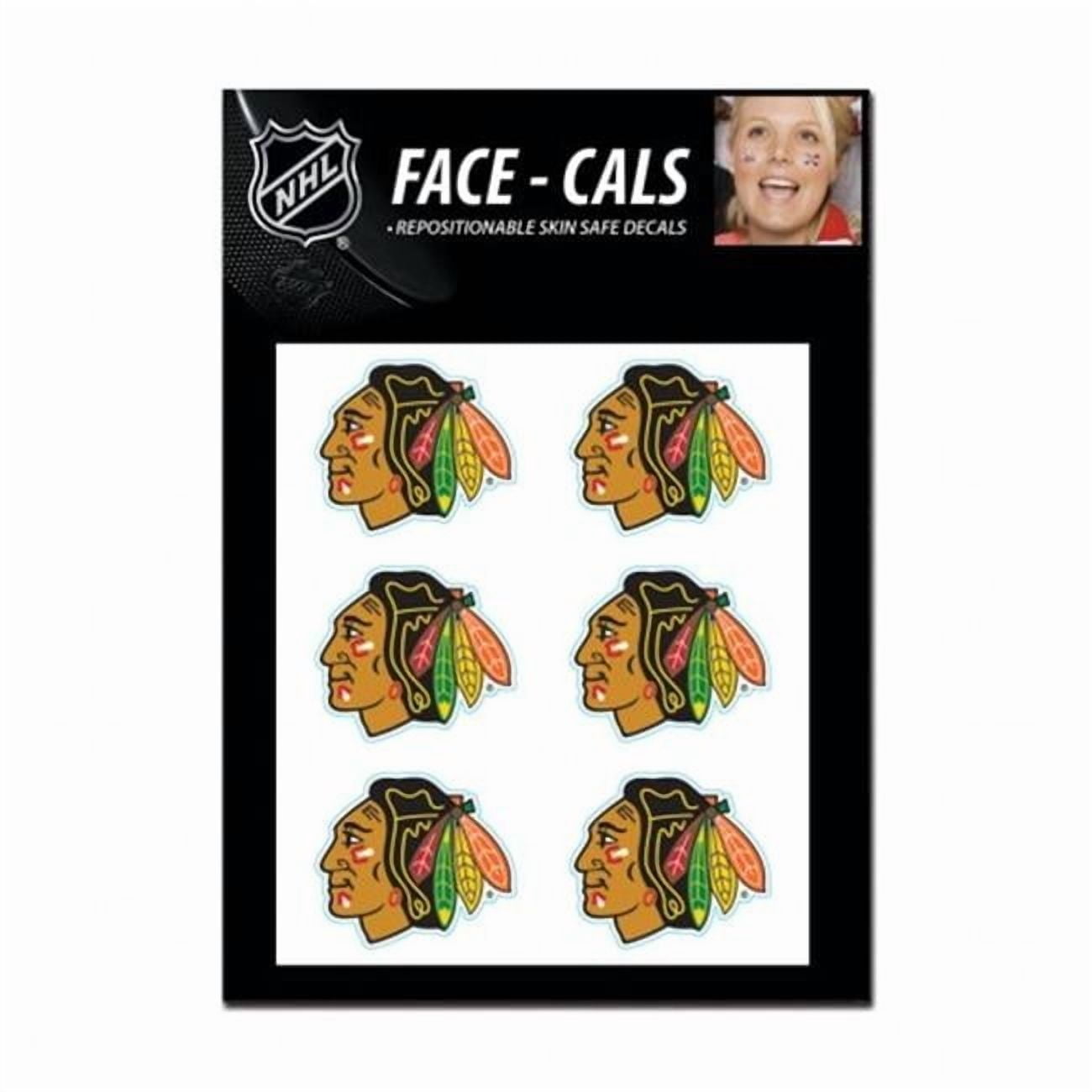 Wincraft 1493449700 NHL Chicago Blackhawks Tattoo Face Cals
