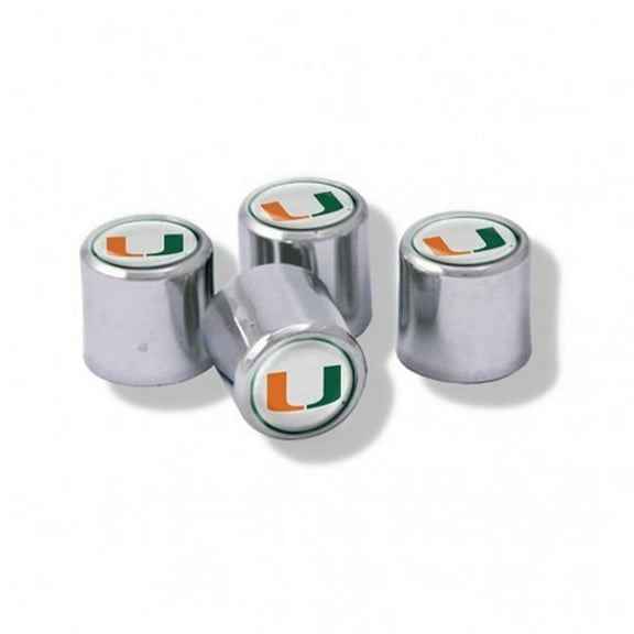 Wincraft 1493454813 Miami Hurricanes Valve Stem Caps - Set of 4