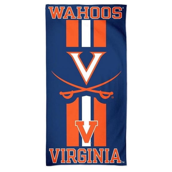 Wincraft 9960626372 Virginia Cavaliers Beach Style Towel - 30 x 60 in.