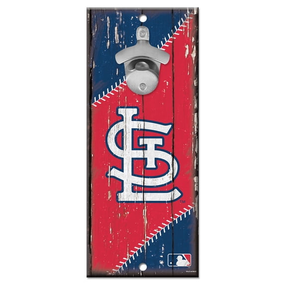 WinCraft St. Louis Cardinals 5" x 11" Bottle Opener Wood Sign