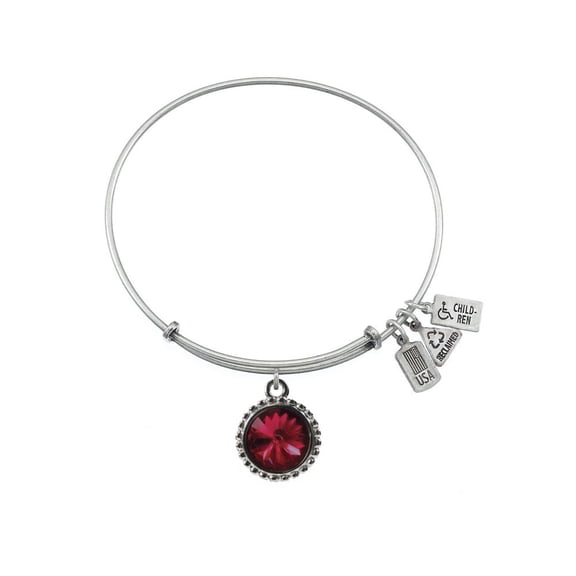 Wind And Fire Expandable Bangle January Birth Month