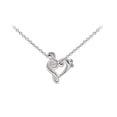 thumbnail image 1 of Wind And Fire Music Note Heart Dainty Pendant Necklace With 18 Inch Adjustable Chain, 1 of 3