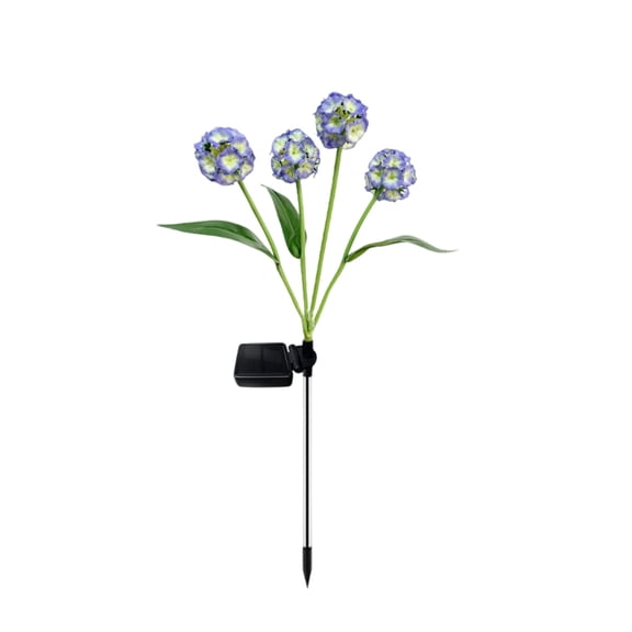 Wind Ball Flower Solar Stake Lights, Outdoor LED Landscape Lighting for Garden Patio Villa Yard, Waterproof Decorative Path Stake Lights for Spring