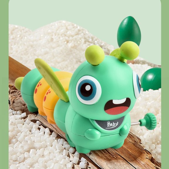 Wind Up Bee And Worm Toy, Swinging Decompression Toy For All Ages, Vivid Crawling Motion, Pure Mechanical Drive, Safe & Colorful, Ideal For Birthday Gift, Holiday Party, Classroom