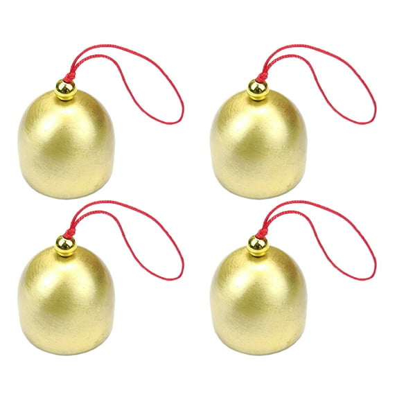 Wind Bell 4Pcs Creative Wind Chimes Retro Wind Bells Pendants Wall Hanging Decors (Golden)(3.46X1.06X1.06Inch)