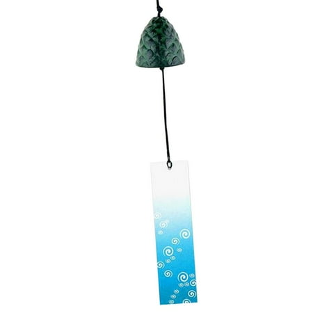 Wind Bell Japanese Cast Iron Windchime Temple Bell Home Gift - 13, as described