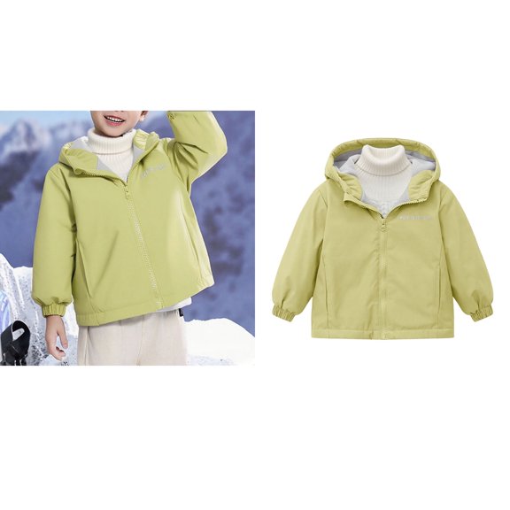 Wind Breaker Kids Girls Lined Thickened Windbreaker Jacket Zipper Hoodies Kids Light Jacket Fall Clothes Kids Clothes Girls Size 6-7 Years