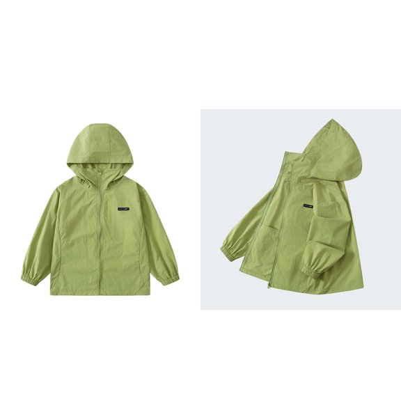 Wind Breaker Kids Windbreaker Zippered Hoodies Kids Light Jacket Fall Coat Size 9-10 Years Girls Jacket