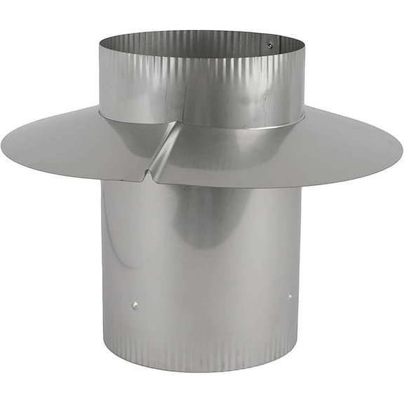 Wind Cap Adapter Stainless Steel 8 inch