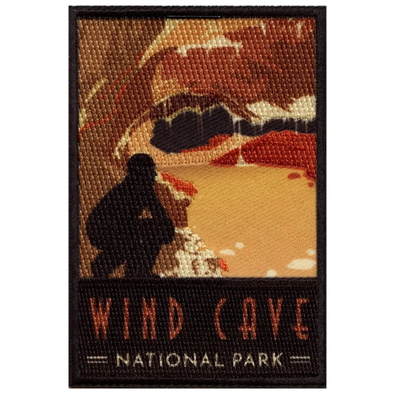 Wind Cave National Park Patch South Dakota Travel Calcite Sublimated Iron On