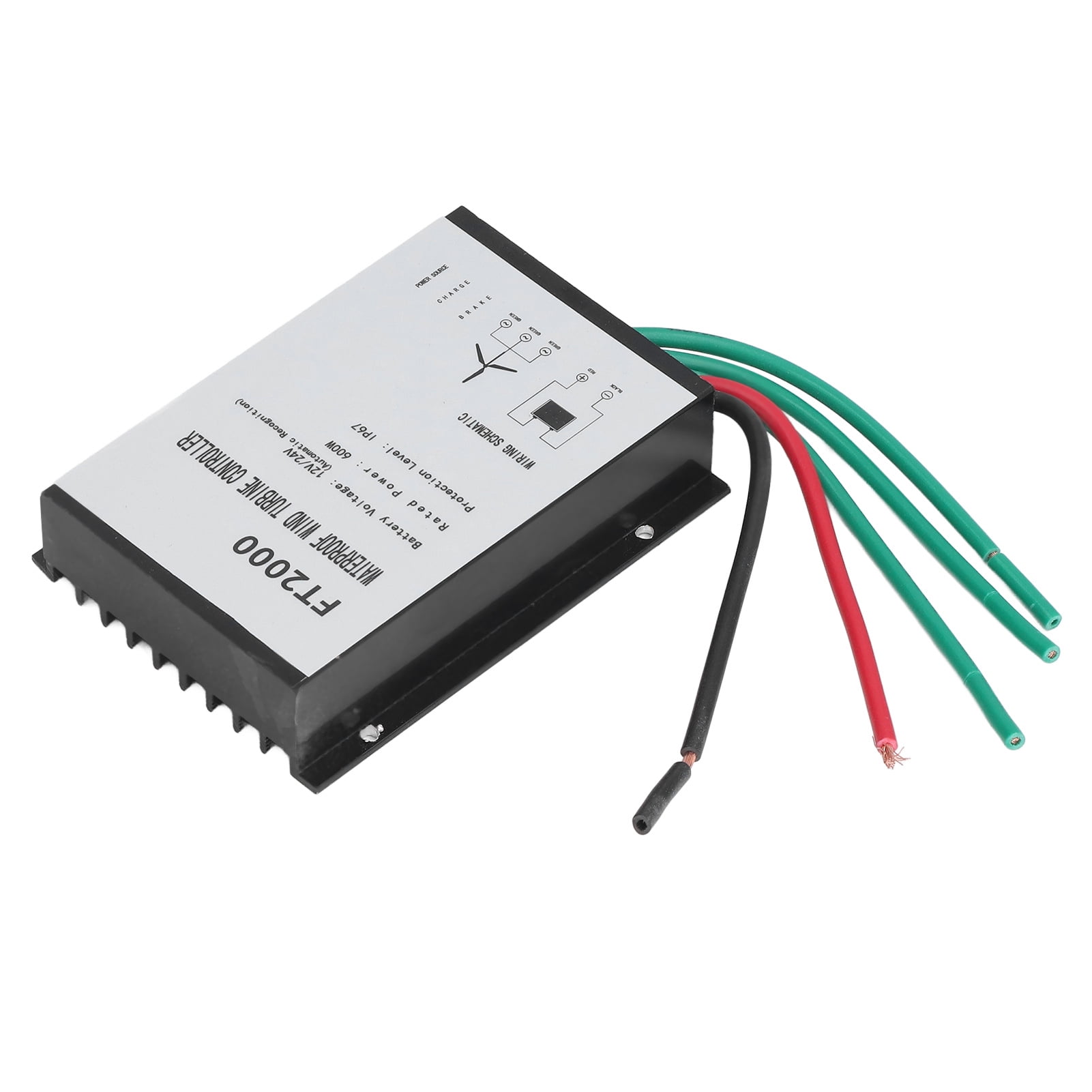 Wind Charge Controller, 12V 24V 600W Low Voltage Charging IP67