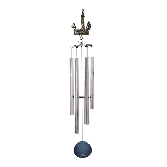 Wind Chime - 36in Lighthouse - Silver Tube