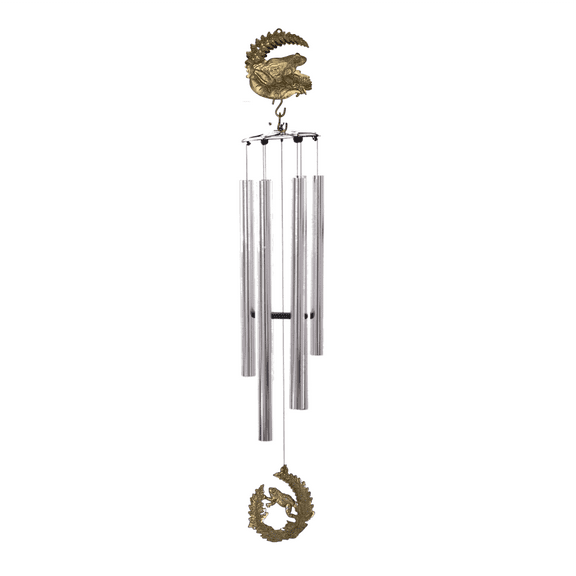 Wind Chime - 50in Frog - Silver Tube