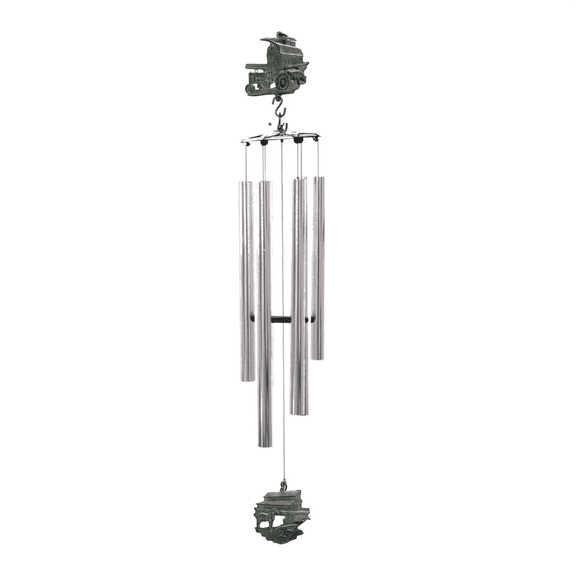 Wind Chime - 50in Tractor - Silver Tube