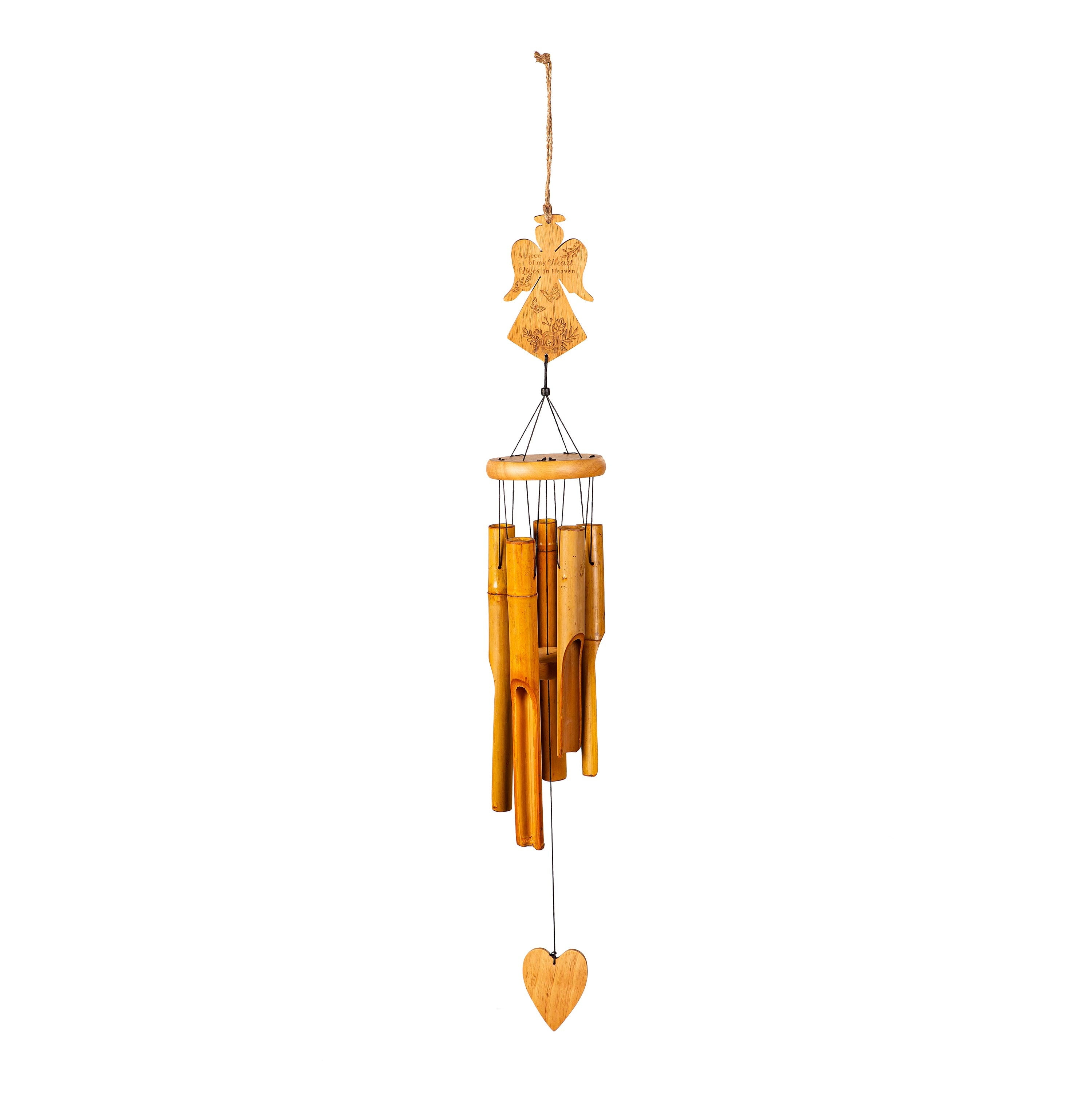 Wind Chime Bamboo Angel 37"