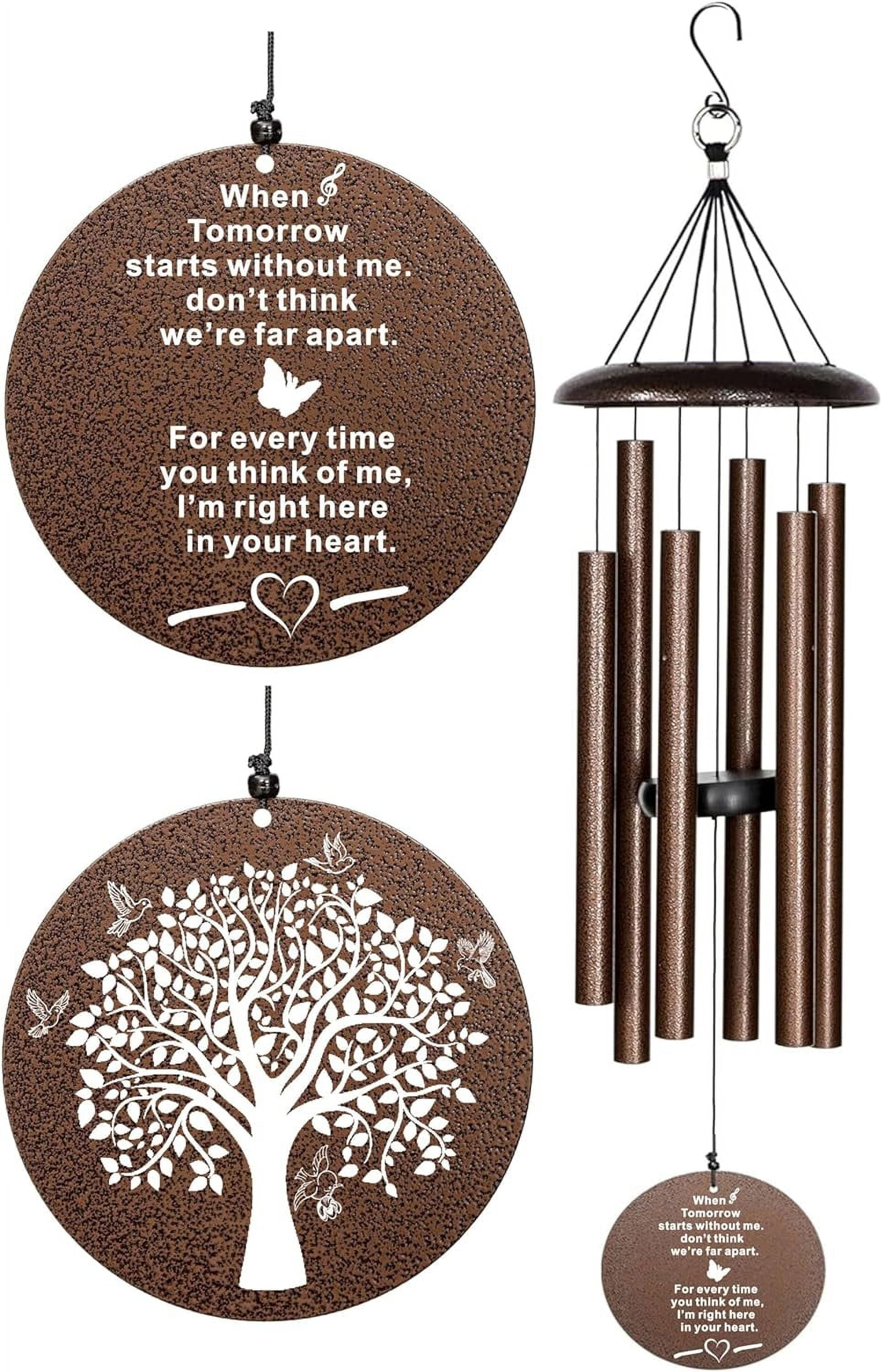The Wind Chime CO Memorial Wind Chimes, 40" Inch Sympathy Wind Chimes Gift for The Loss of A Loved one, Home Decor Outdoor Garden, Soothing Melodic Tones