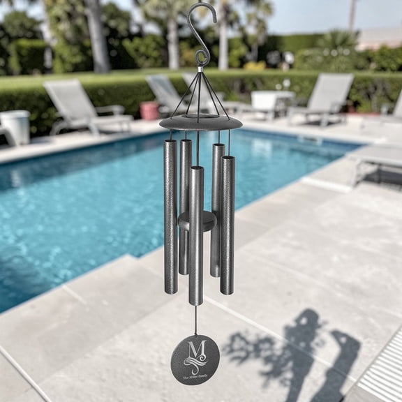 Wind Chime - Celtic Cross - Black powder coated