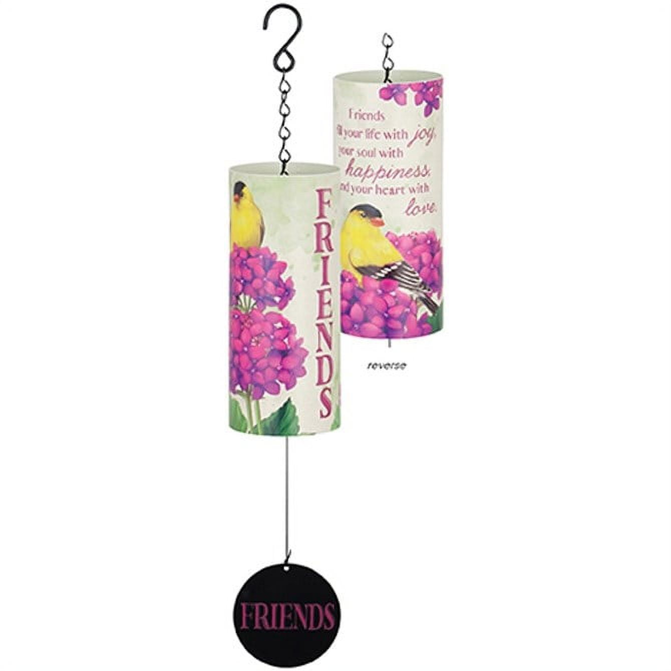 Carson Home Accents 27277X 18 in. Cylinder Sonnet-Friends Wind Chime
