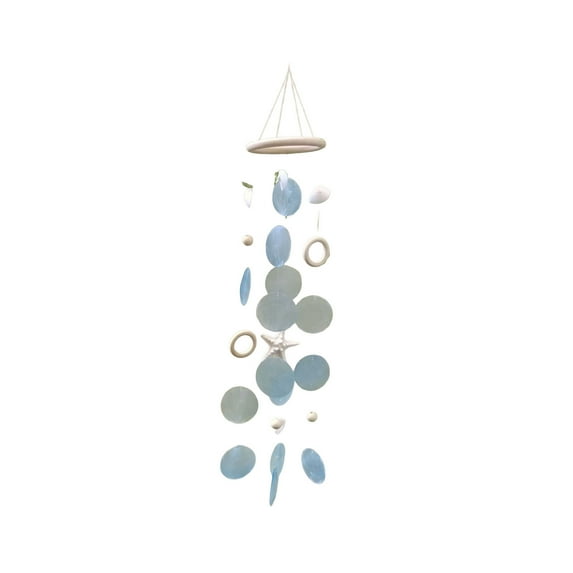 Wind Chime Decor - Soothing Ambient Sound and Mood Enhancer for Window and Entryway Spaces; Handmade Bead & Shell Ornament for Indoor Outdoor Charm, Cozy Vibes