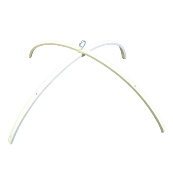 Wind Chime Hanging Frame Baby Wooden Mobile Hanger Pendant Props Rattle Toy Bed Bell Holder for Newborn Hang Music Box,Bell, Toy Crib Home 26cm Eight Holes