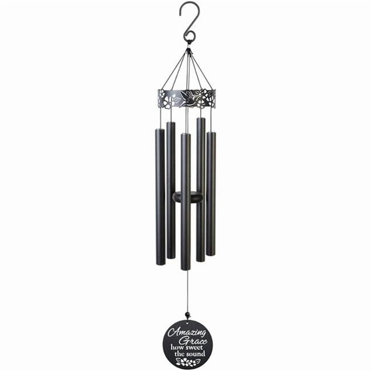 Carson Home Accents 221607 34 in. Laser Cut How Sweet The Sound Wind Chime