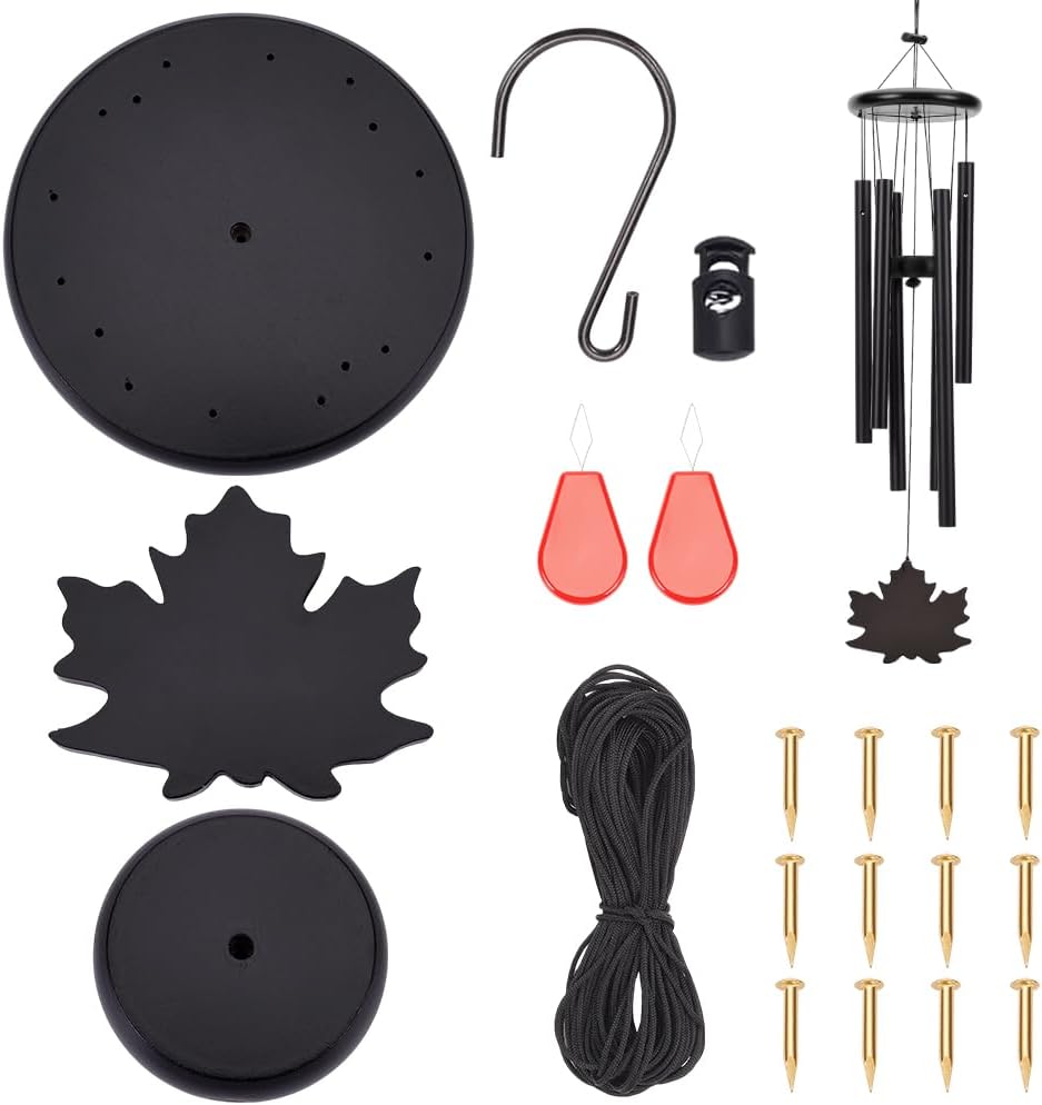 Wind Chime Parts Replacement Maple Leaf Shape Design Wind Chime