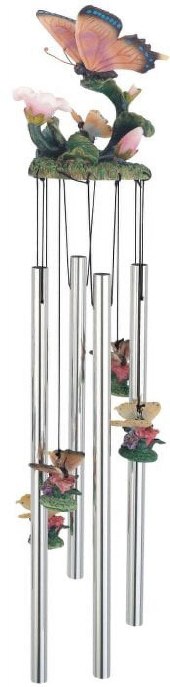 Wind Chime Round Top Butterfly Hanging Porch Garden Decoration Decor