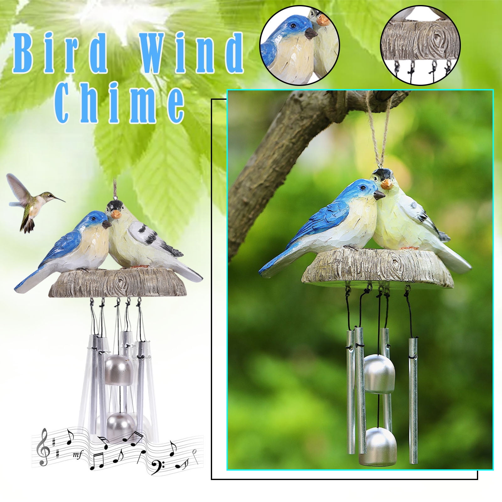 Wind Chime for outside Wind Chimes Solar Big Wind Chimes Loud Wind