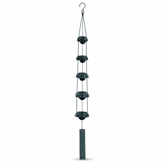 Wind Chimes 5 Atrovirens Bell Copper Alloy Home Yard Outdoor Decoration