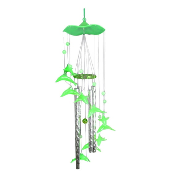 Wind Chimes Acrylic Luminous Wind Chime Decoration for Outdoors Indoor Garden Yard Home Decoration Hanging Ornament for Holidays and Parties, 80x11 cm, Bronze