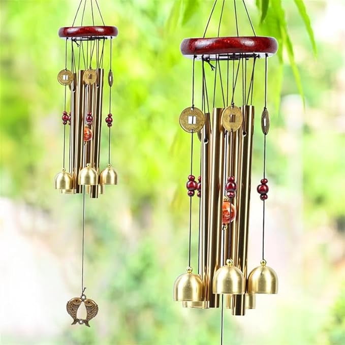 Wind Chimes for Balcony, Garden & Home Decor – 63cm Metal Hanging Bell Windchime for Living Room, Wall Decor Items, Positive Energy, Decorative Items, Outdoor & Indoor Use