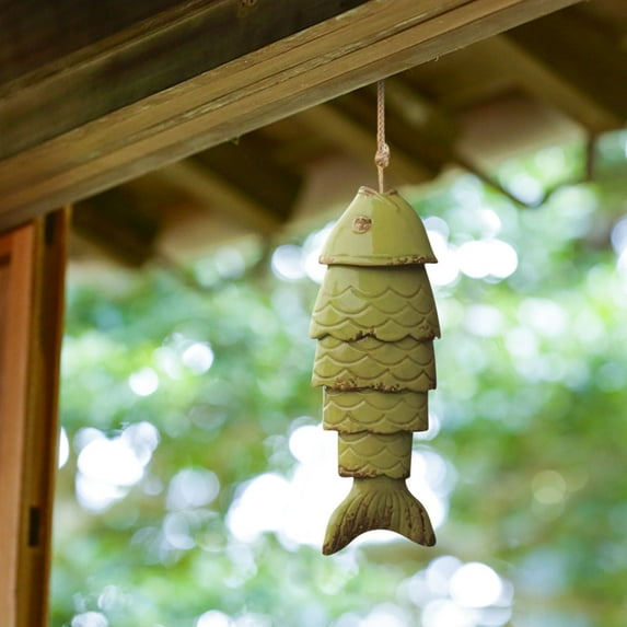 Wind Chimes Home Decoration Metal Brocade Fish Wind Chime Metal Wind Chime Pendant
