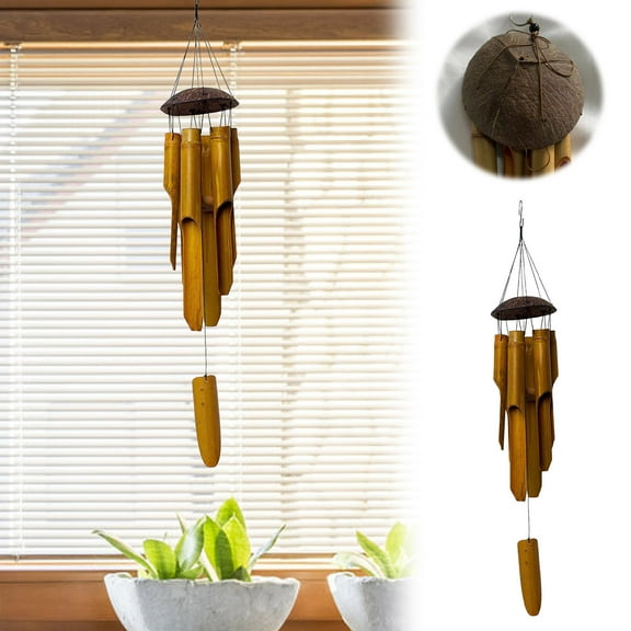 Wind Chimes for Outside - Deep Tone Windchimes for Garden, Patio & Home Decor - Large Aluminum Wind Chimes with Wind Catcher - Calming Zen Atmosphere, Gift for Mom, Dad & Sympathy