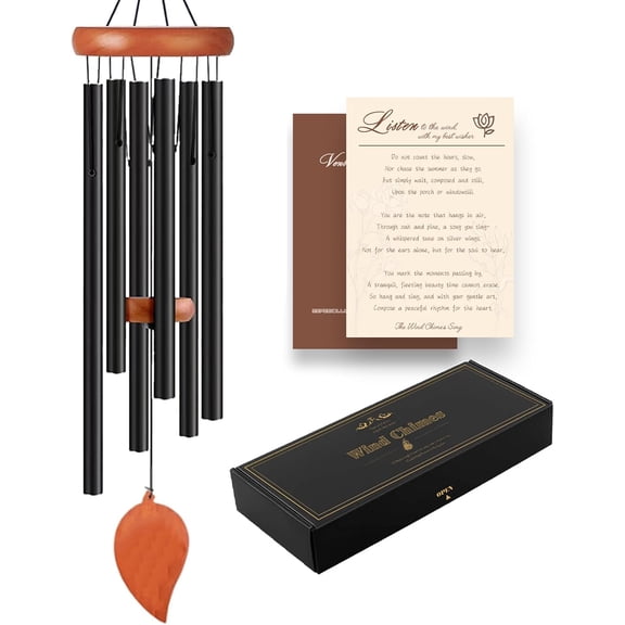 Wind Chimes, Wind Chimes for Outside with Upgraded Tube, Outdoor Windchime for Garden Yard Patio Decor, Unique Gift for Women Men