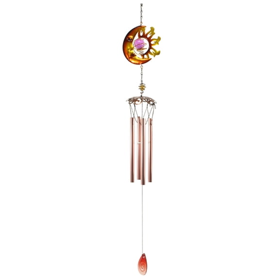 Wind Chimes Wind Music for Indoor Outdoor Aluminum 4-Tube Wind Chime with Metal Hangings and Quiet Melodies