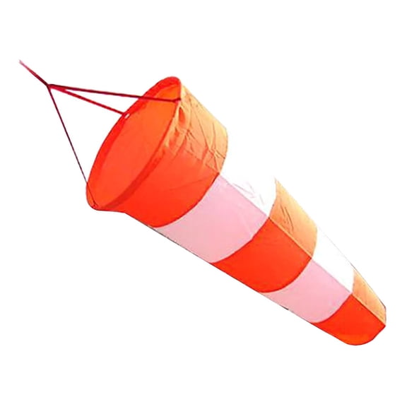 Wind Chimes for Outdoors Wind Indicator Sock Airports Farms Parks Reflective Orange White Design Wind Direction Bag Wind Outdoor,80 cm,Orange