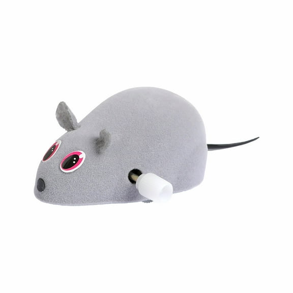 Wind Up Clockwork Mouse Toy for Cats - Interactive Flocking Simulation Prey for Exercise & Hunting Skills - Relieves Boredom, Reduces Anxiety & Promotes Independent Play