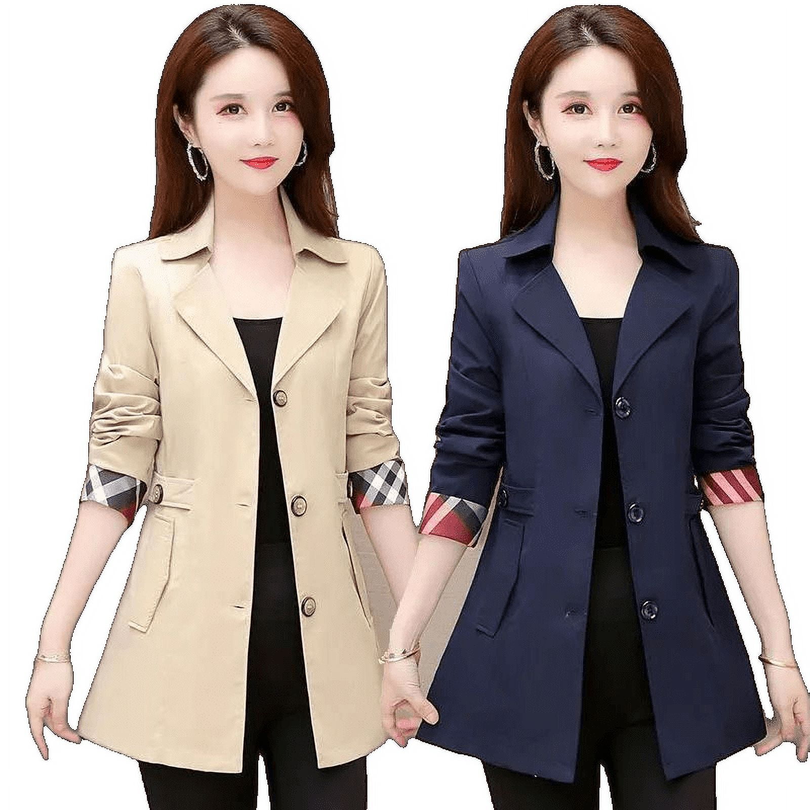 Wind Coat Female Mother Jacket 30-40-50 Years Old Fashion Foreign Style ...