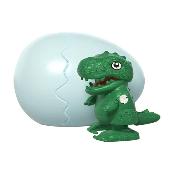 Wind Up Easter Toys, Easter Egg Stuffers, 3 in Green Plastic Moving Dinosaur Figure, 1 Pc Cracked Hatching Egg Display, Penguin Birthday Decorations, Student & Toys